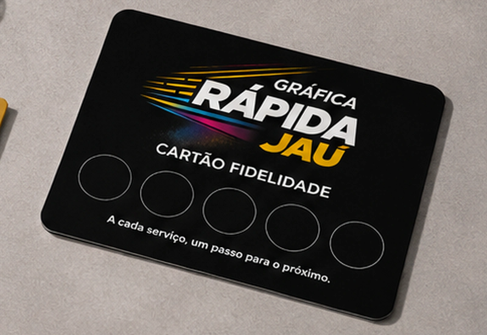 Mockup de Cartão fidelidade