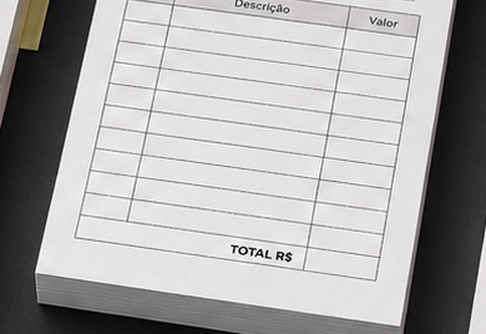 Mockup de Comandas