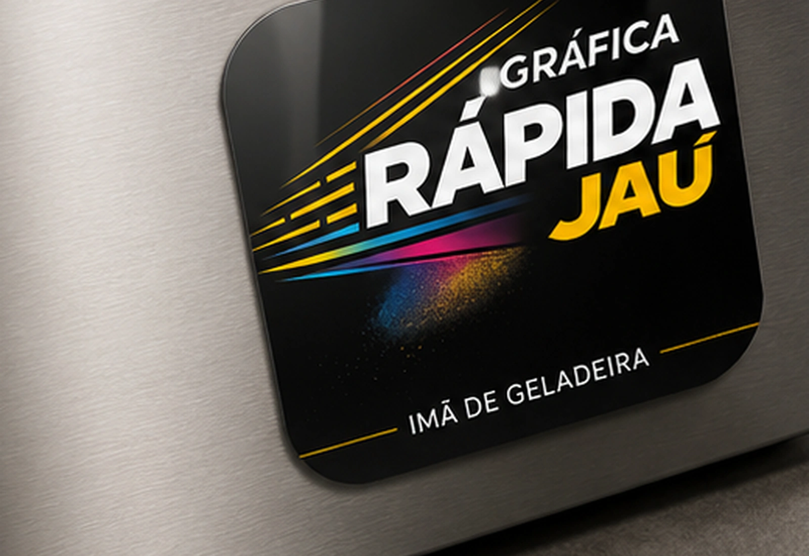 Mockup de Imã de geladeira